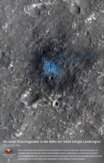 Ein neuer Einschlagkrater in der Nhe der NASA InSight Landeregion