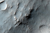 Valley and Crater in Margaritifer Terra