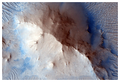 Large Central Uplift of an Impact Crater