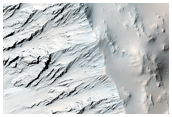 Stratigraphy Exposed in Crater Wall