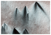 Dust Fans on the Seasonal Carbon Dioxide Polar Cap