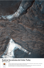 Explorar los estratos de Cr�ter Terby