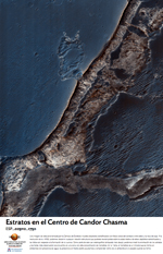 Estratos en el Centro de Candor Chasma