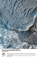 Crestas en Meridiani Planum