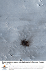 Osservando un nuovo sito da impatto in Fortuna Fossae
