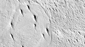 Inverted Meandering Rivers at a Possible Future Mars Landing Site