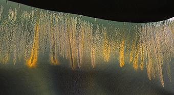 Glowing Gullies in Kaiser Crater Dunes