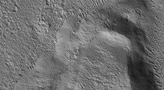 Tooting Crater Ejecta