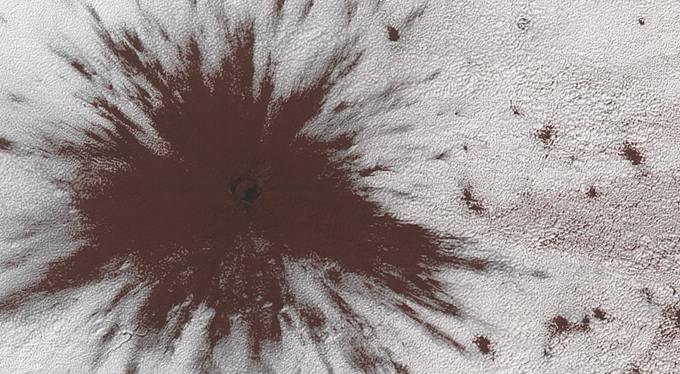 Impact near the South Pole