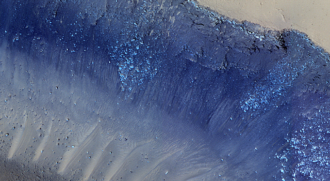 Landslides in Cerberus Fossae